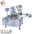 Auto bottle turntable + Auto liquid filling capping machine + Auto round labeling machine